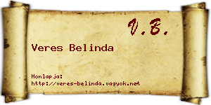 Veres Belinda névjegykártya